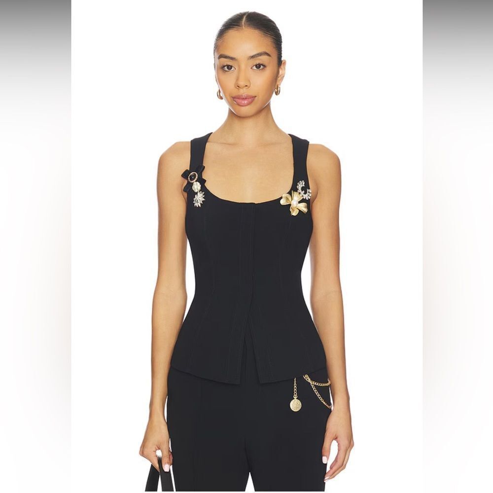 Cinq a sept Aliana brooch detail vest